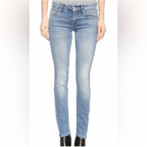MOTHER Skinny Jeans in Soft Blue